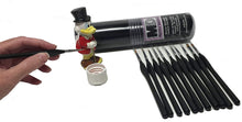 Load image into Gallery viewer, 000 - Miniature Detail Paint Brush Set, 12pcs, Wood Ergonomic Handle, dust Bag, Brush Holder - Fine Detail Painting Brushes for Models & Tiny Figurines, Acrylic, Oil, Watercolor, Hobbyist Painter