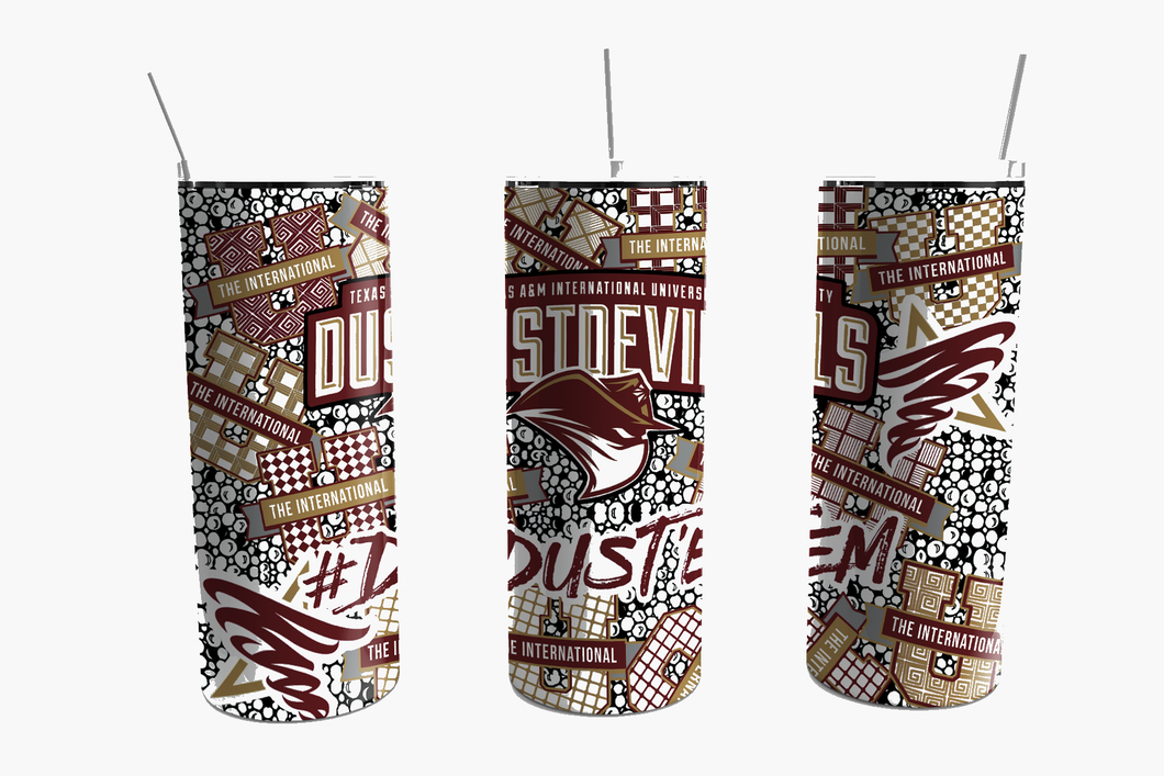 Tumbler - Texas A&M International Zentangle 20 oz Straight