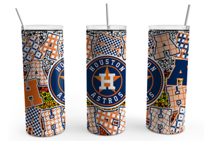 Houston Astros Zentangle 20 0z