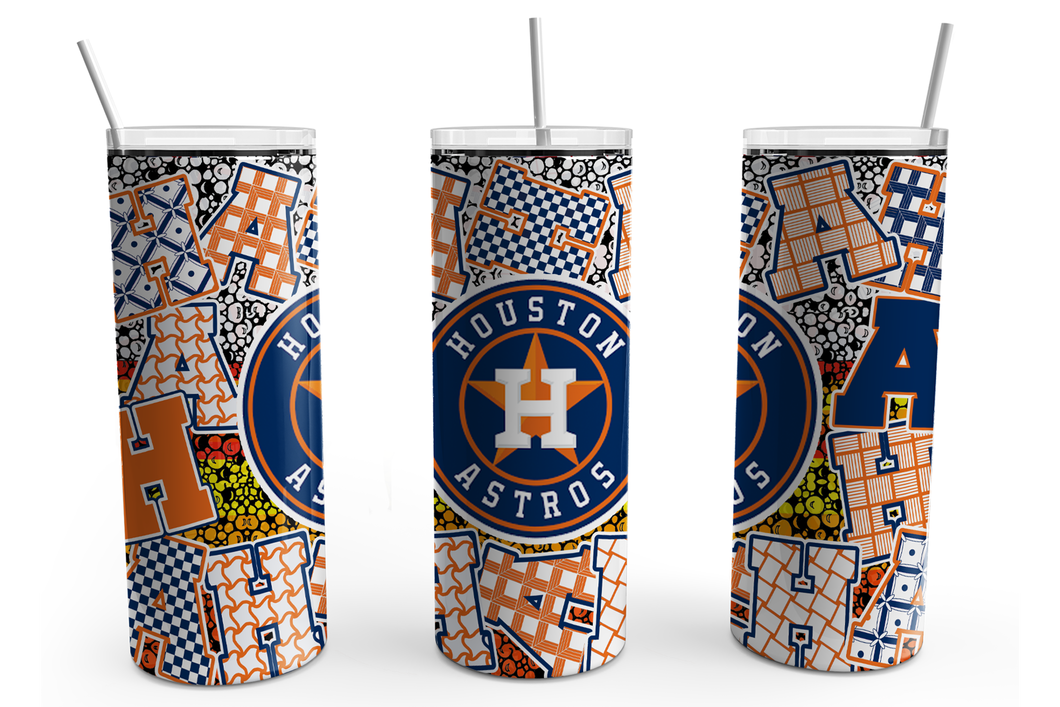 Houston Astros Zentangle 20 0z