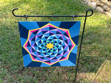 Load image into Gallery viewer, Blue Rotating Polygon Barn Quilt 1/8in Aluminum Composite Panel
