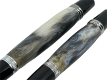 Load image into Gallery viewer, Sierra Click Ball Point Pen/Pencil Set - Blue, Black, White Resin
