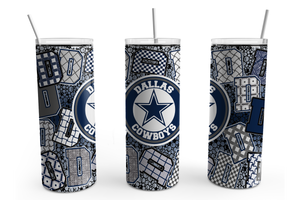 Dallas Cowboys Zentangle 20 0z