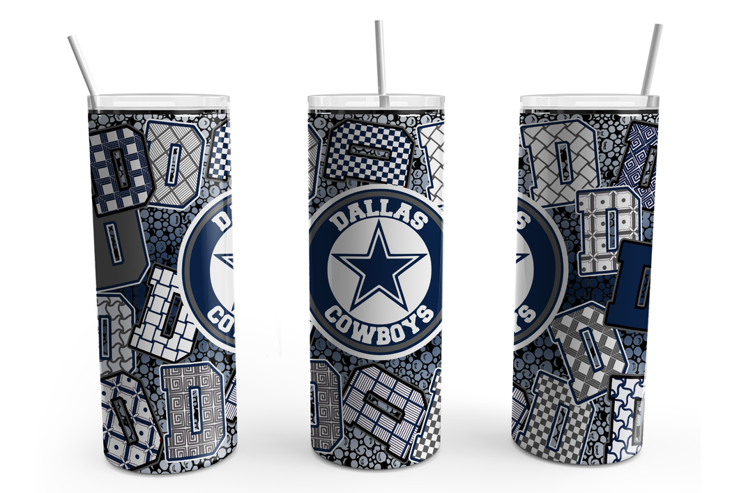 Dallas Cowboys Zentangle 20 0z