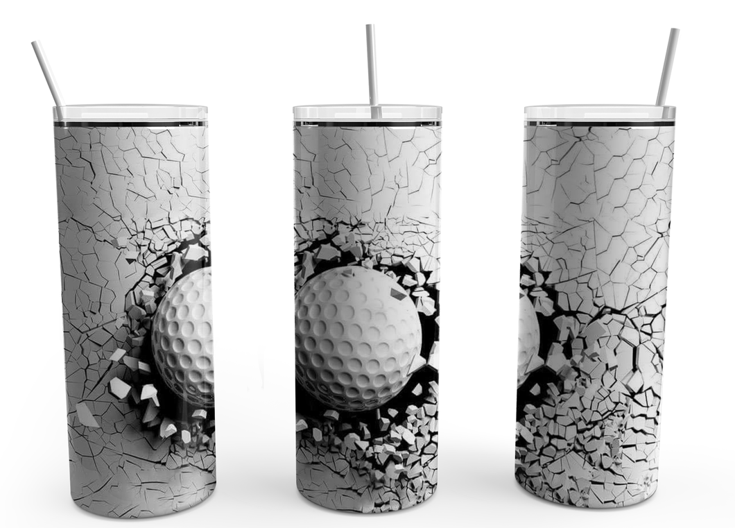 Tumbler - Golf Ball 20 oz Straight