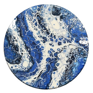 Lazy Susan Ice Blue-White-Black - 14". 16", 18", 20"