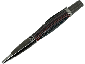 Fordite Sierra Elegant Beauty Chrome Ball Point Pen -  Fordite in Resin