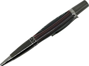 Fordite Sierra Elegant Beauty Chrome Ball Point Pen -  Fordite in Resin
