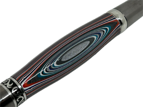 Fordite Sierra Elegant Beauty Chrome Ball Point Pen -  Fordite in Resin