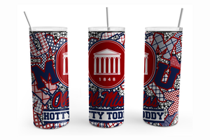 Tumbler - Ole Miss Zentangle 20 oz Straight