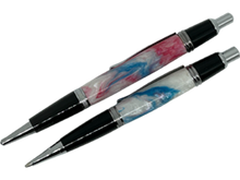Load image into Gallery viewer, Sierra Click Ball Point Pen/Pencil Set - Red, Blue, White Resin

