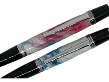 Load image into Gallery viewer, Sierra Click Ball Point Pen/Pencil Set - Red, Blue, White Resin
