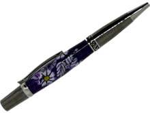 Load image into Gallery viewer, Sierra Elegant Beauty Pen - Purple Flowers Polymer Clay
