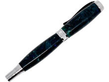 Load image into Gallery viewer, Diamond Knurl Rollerball Chrome with Multicolored Acrylic
