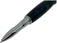 Load image into Gallery viewer, Diamond Knurl Rollerball Chrome with Multicolored Acrylic
