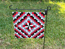Load image into Gallery viewer, Red, Black and Gray Barn Quilt 1/8in Aluminum Composite Panel
