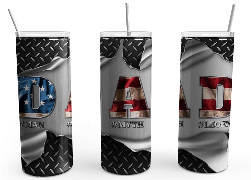 Tumbler - Superman Dad 20 oz Straight