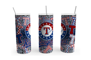 Texas Rangers Zentangle 20 0z
