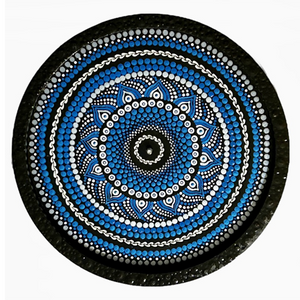 Two Tier Serving Tray - Dot Mandala Painting