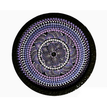 Load image into Gallery viewer, Two Tier Serving Tray - Dot Mandala Painting
