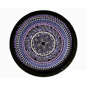 Two Tier Serving Tray - Dot Mandala Painting
