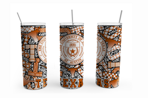 Tumbler - UT Zentangle 20 oz Straight