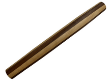 Load image into Gallery viewer, Rolling Pin French Style made with Black Walnut and Beech
