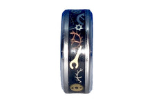 Load image into Gallery viewer, 8mm Stainless Steel inlay Ring w/watch parts
